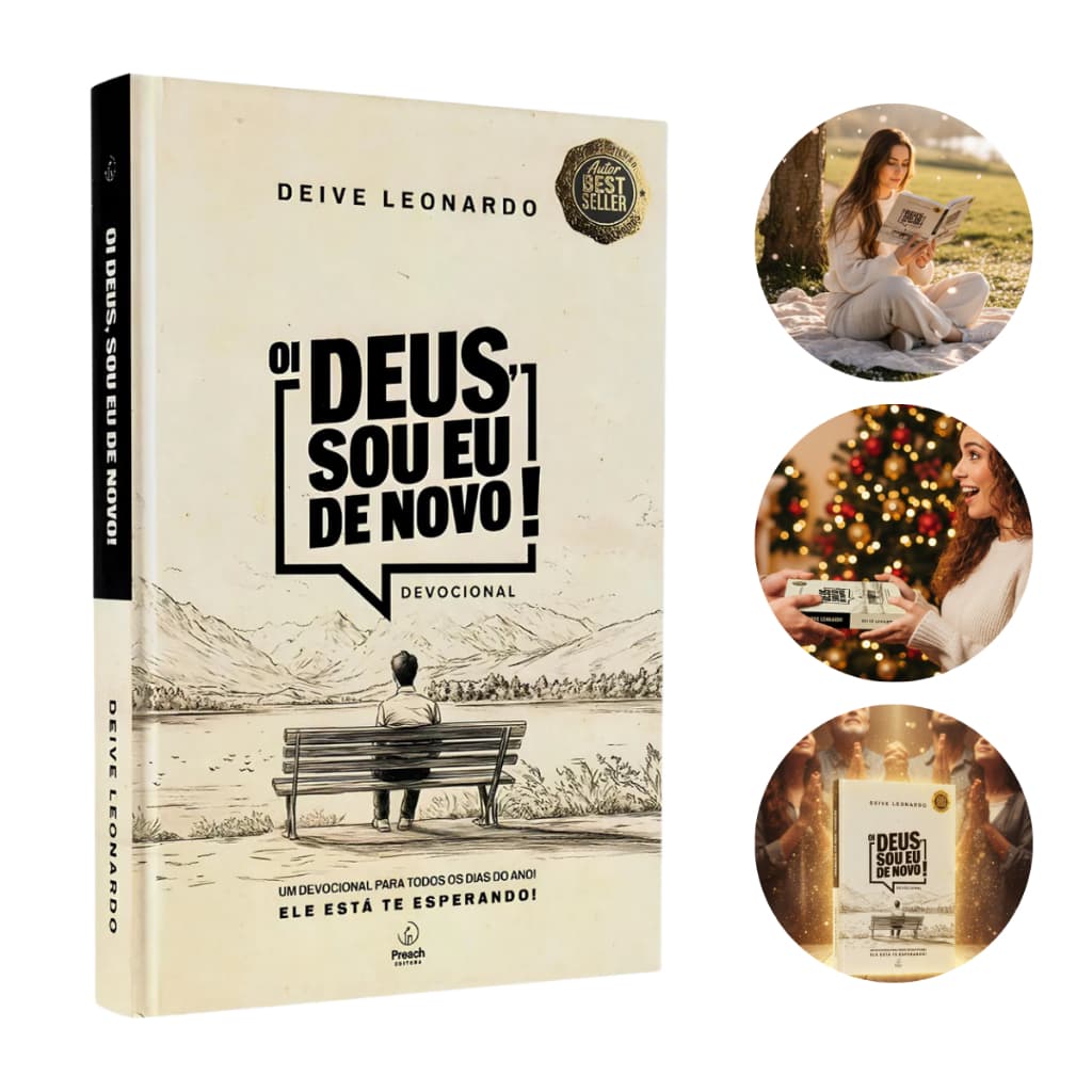 Livro Devocional 365 Dias | Oi Deus, Sou Eu De Novo | Deive Leonardo Lancamento 2025