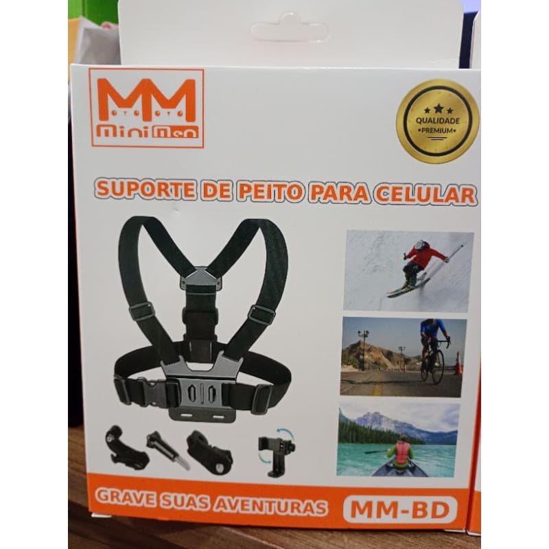 Suporte de peito para Celular Grave suas aventuras