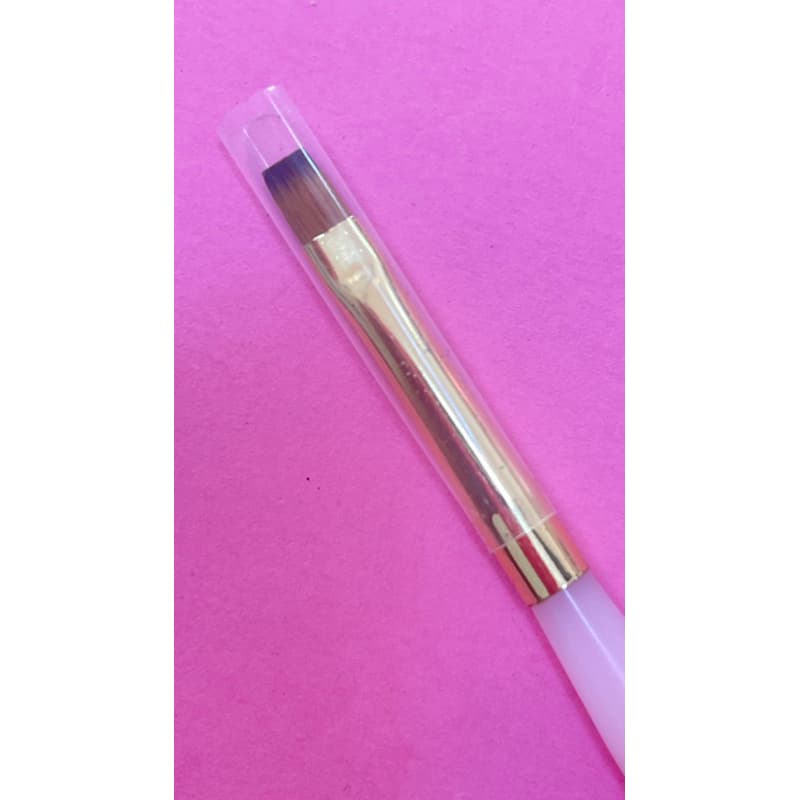 Pincel para unhas em gel quadrado sintético #6