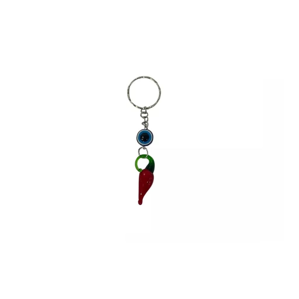 Chaveiro Olho Grego Com Pimenta - Sorte E Proteção