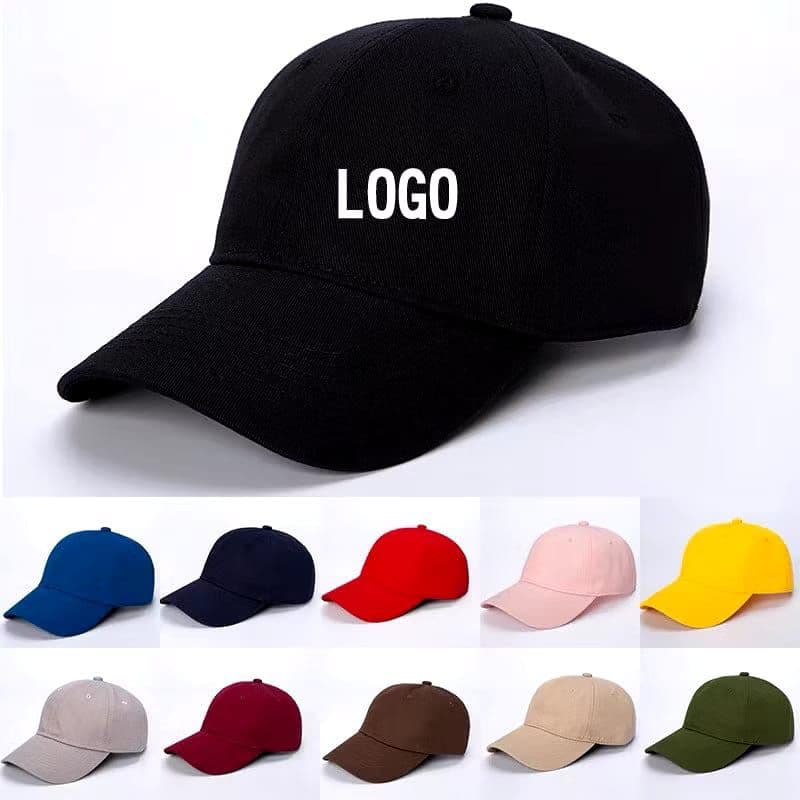 1 Boné ajustável aba curva Unissex básico preto bonés liso p bordar com regulagem praia caminhada casual