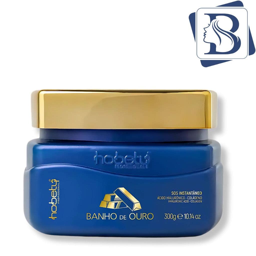 Mascara Hidratação Banho de Ouro Hobety 300g