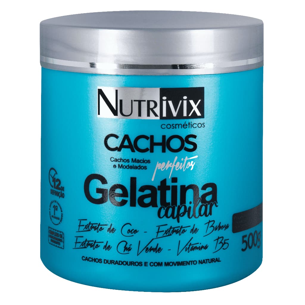 Gelatina Capilar Cachos Perfeitos - Nutrivix Cosméticos