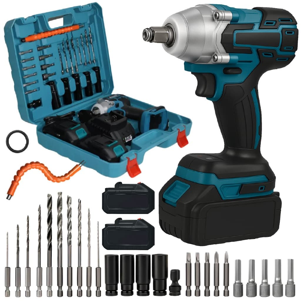 Chave De Impacto Com Maleta De Ferramentas Multiuso Bivolt 21V  Com Maleta Completa