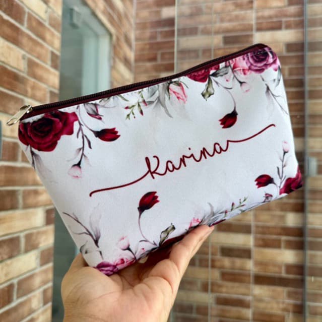 Necessaire slin M personalizada c/ nome, logo, p/ presente, lembrancinha, corporativo, formatura