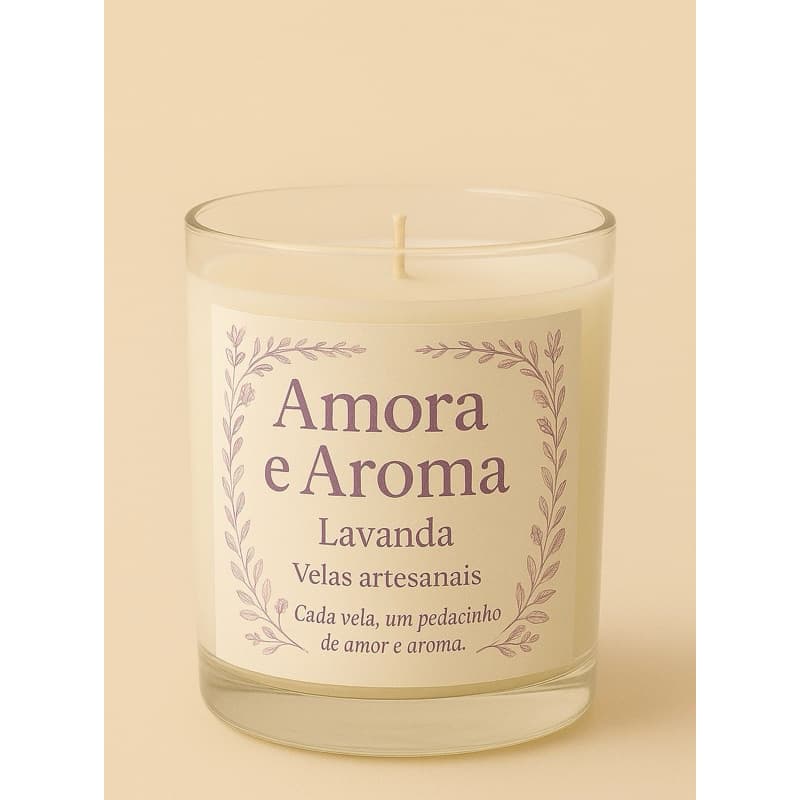 vela aromática artesanal 100g