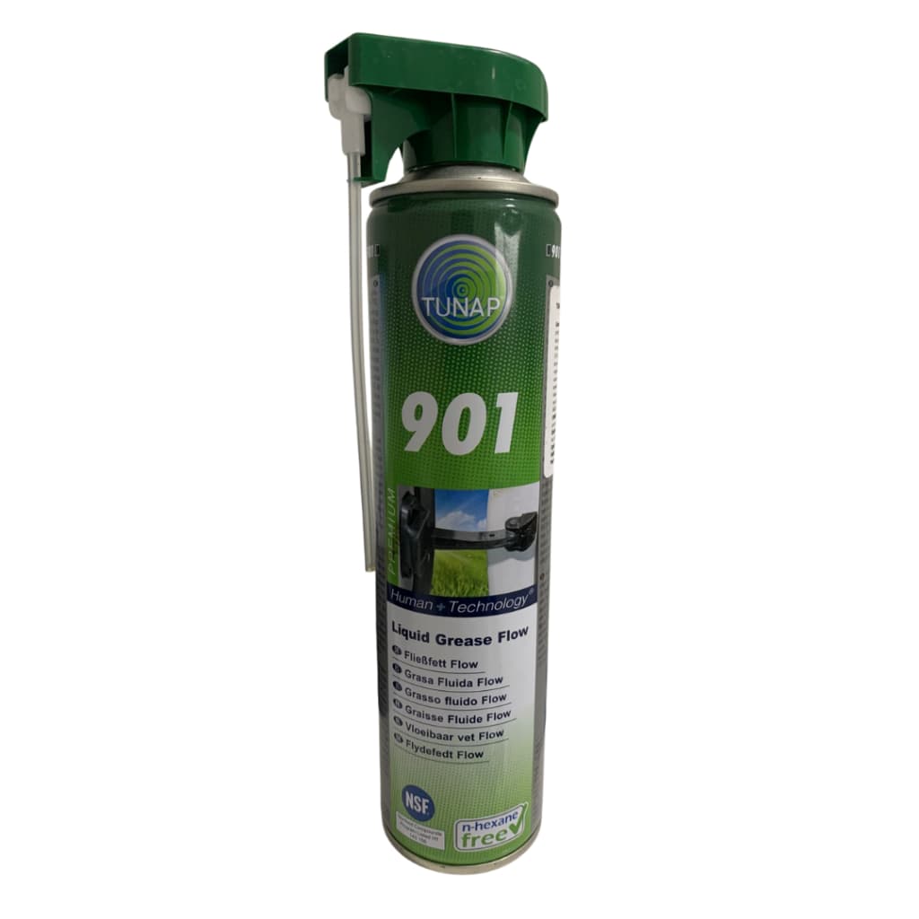 Graxa Atóxica Alimentícia H1 PTFE 400ml Spray p/ Correntes Esteiras Máquinas (Tunap 901)