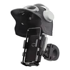 Suporte de Celular De Motocicleta Com Capacete Pequeno Preto