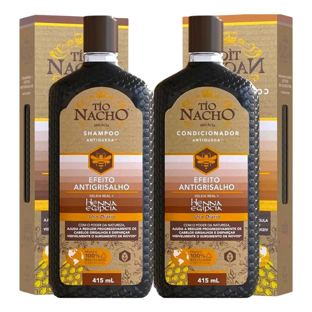 Tio Nacho Efeito Antigrisalho 415ml Cada | Shampoo ou Condicionador ou Kit
