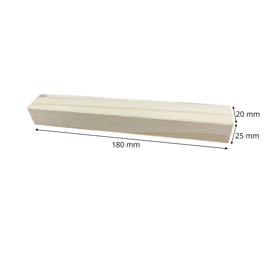 Kit 8 Puxadores Madeira Pinus 180mm – Com Pré-Furo, Instalação Fácil e Design Natural