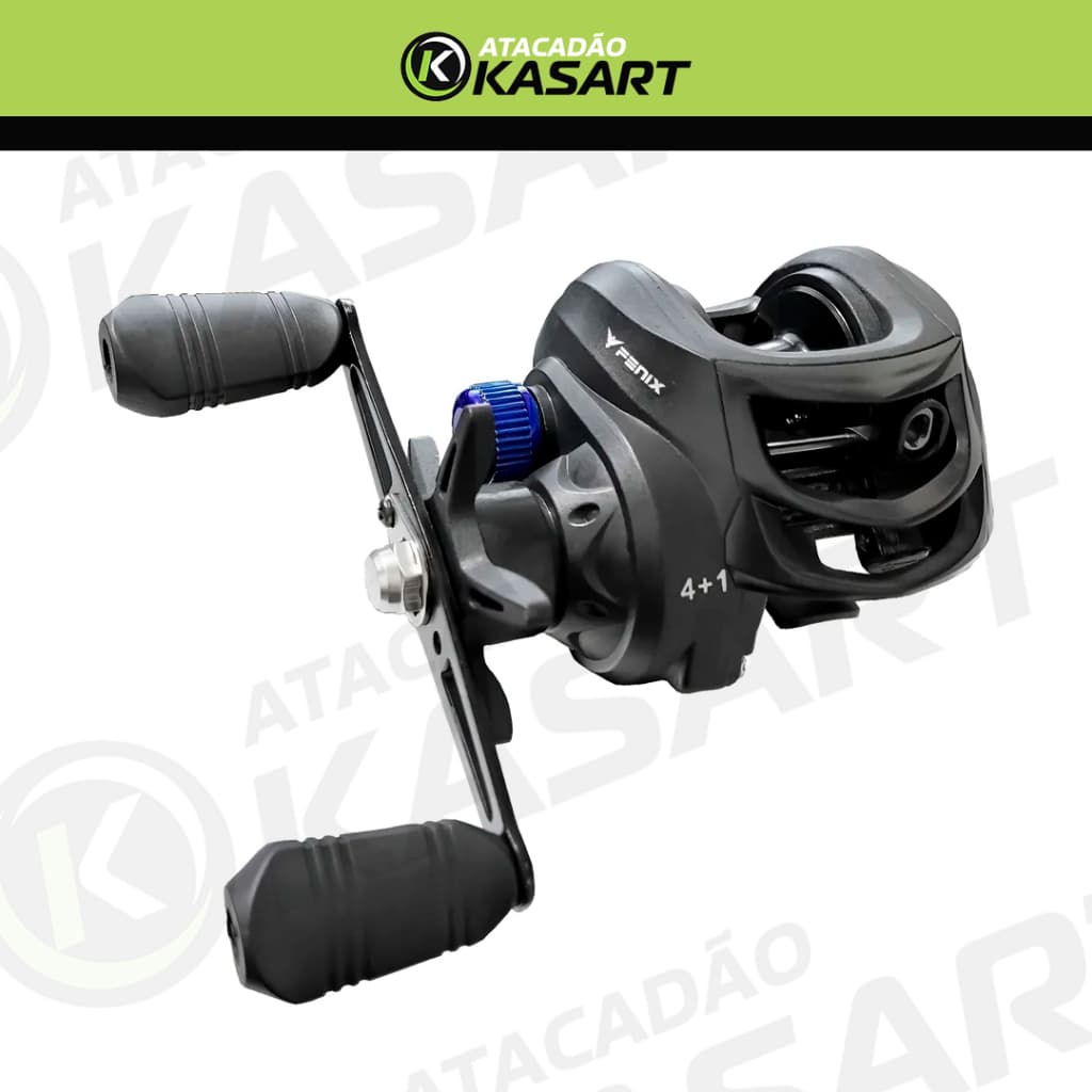 Carretilha de Pesca Fênix 4+1 Rolamentos – Freio Magnético, Alta Precisão e Design Ergonômico