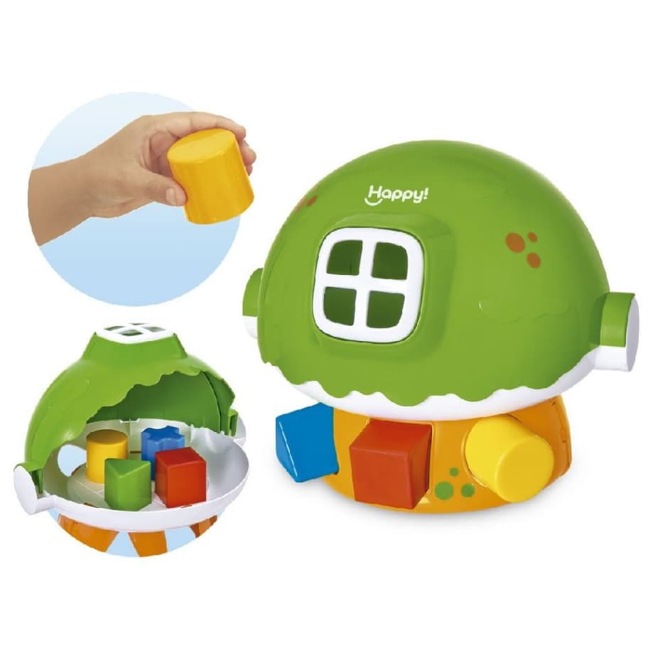 Brinquedo Didático Coleção Cogumelo Infantil - Brinquedo de Encaixar Formas Usual Brinquedos