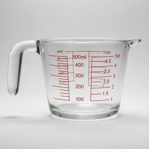 Jarra Medidora de Vidro Copo medidor de vidro Recipiente medidor Jarra dosadora Medidor culinário Copo de medidas