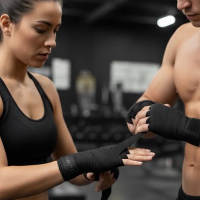 bandagem para mão com 3 metros, muay thay boxe