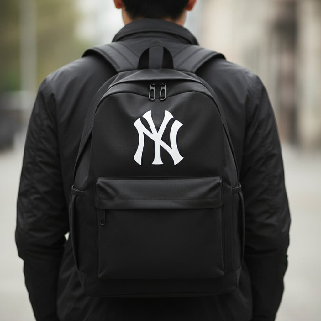 Mochila Estampada New York Nylon Grande Unissex Escola Passeio Masculina Feminina Resistente