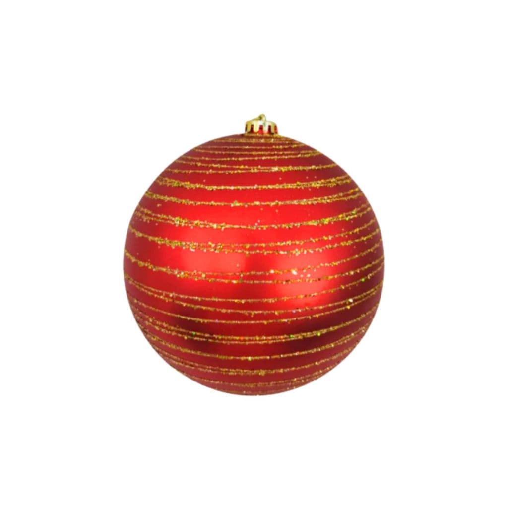 BOLINHA DE NATAL ASPIRAL - 15CM