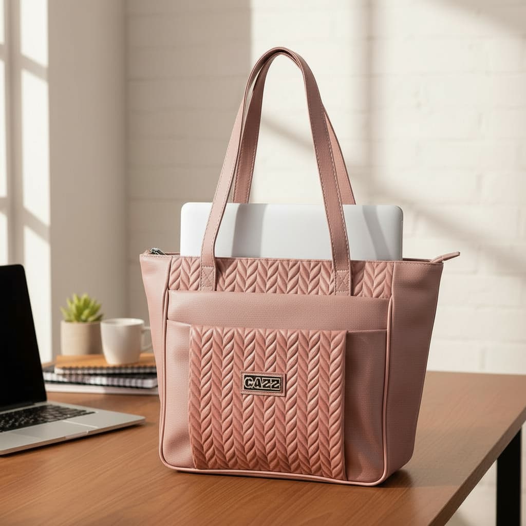 Bolsa de Ombro Femenina Grande Elegante Reforçada 3 Divisorias Para Trabalho Faculdade Cabe Notebook