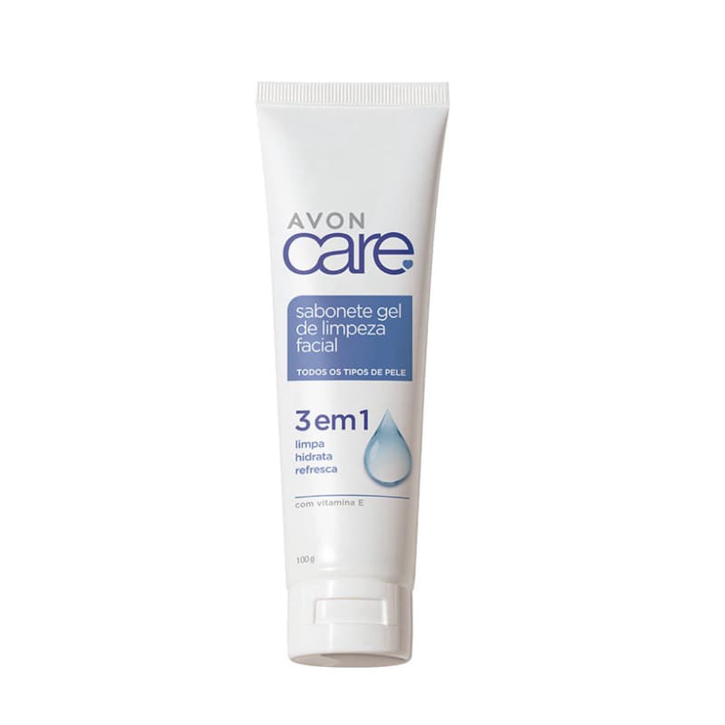 Sabonete Facial gel de limpeza Avon care todo tipo de pele skincare cuidado com a pele