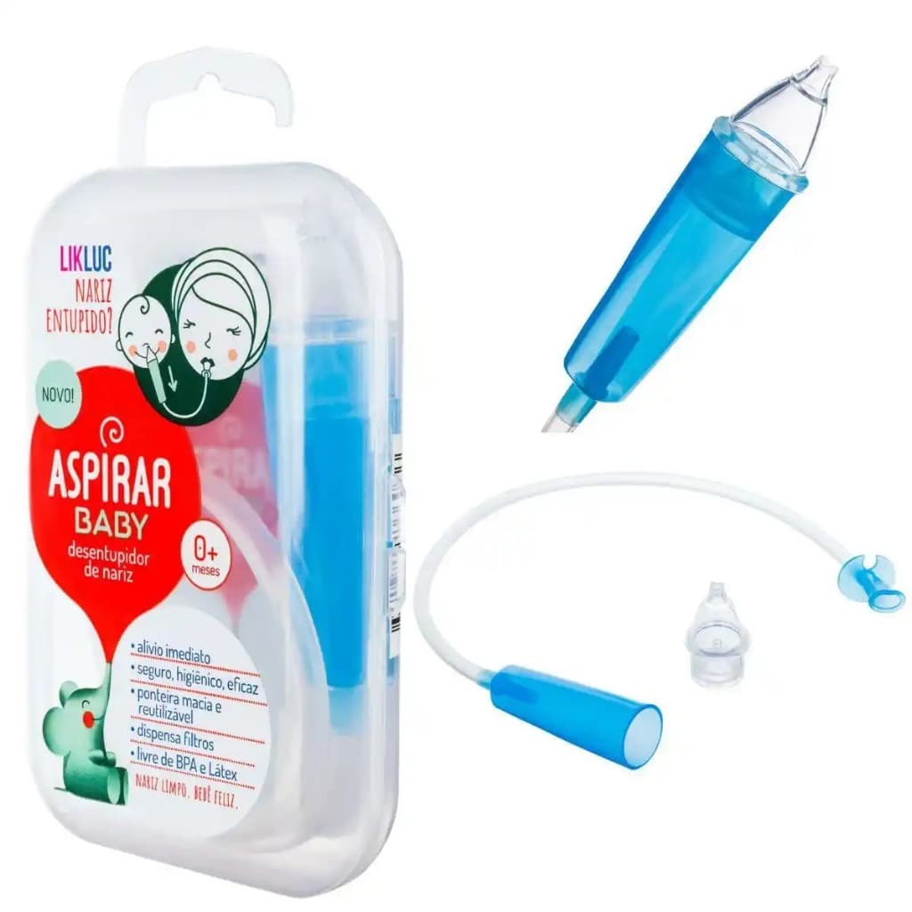 Aspirador Nasal Manual Portátil para Bebê e Infantil – Aspirar Baby Likluc