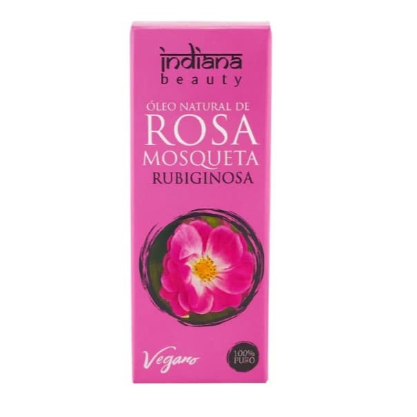 Óleo de Rosa Mosqueta Indiana Beauty 100% Natural Vegano Clareador Hidratante Colageno Vitamina 10ml