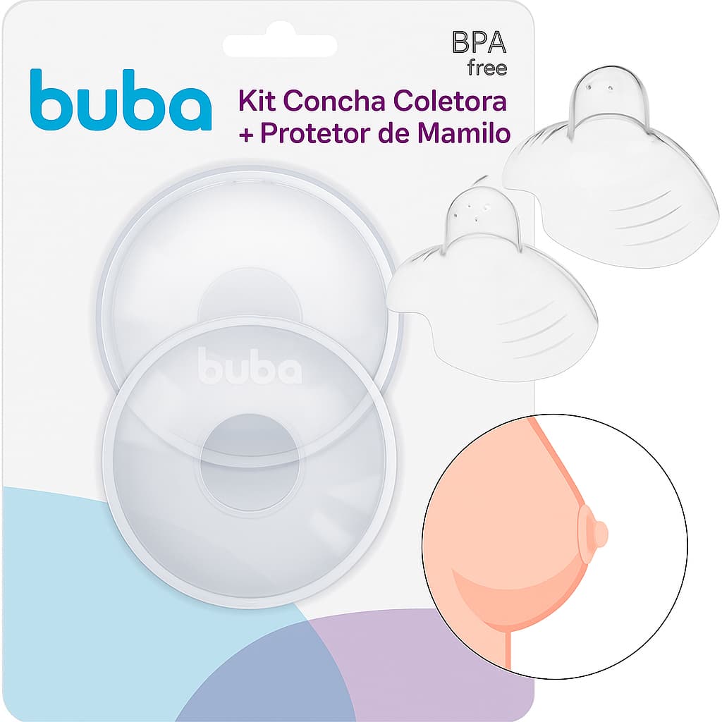 Kit Concha Coletora + Protetor de Mamilo – Pimpolho ou Buba | Conforto na Amamentação