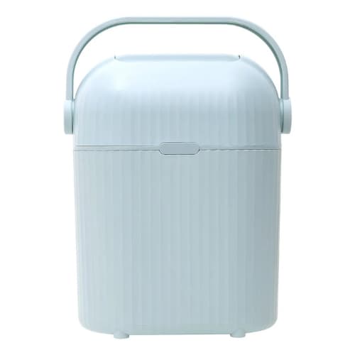 Lixeira Antiodor para Fraldas Azul Buba | 9 Litros | Vedação Anti-Cheiro e Tampa Giratória | Infantil