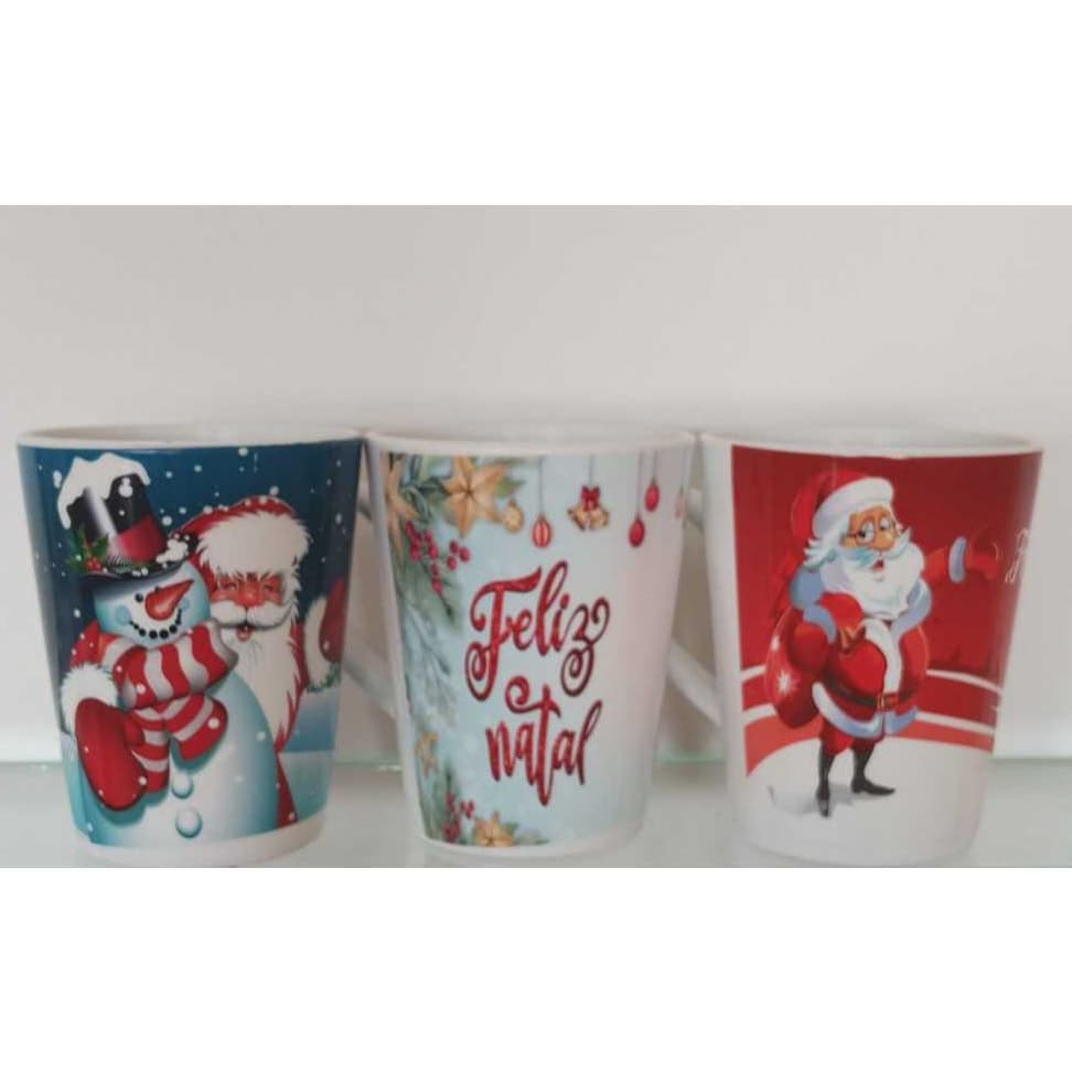 [KIT] 3 (TRES) CANECAS DECORADAS NATAL 450ml - (PROMOÇÃO)