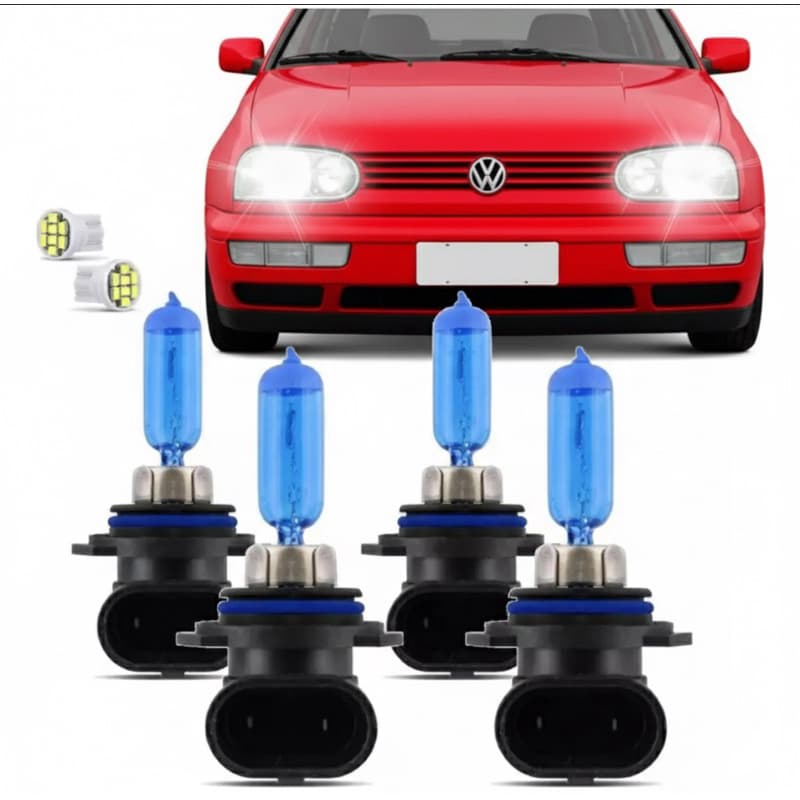 Kit Lâmpadas Golf Mexicano Gti Glx 95 96 97 98 Super Brancas