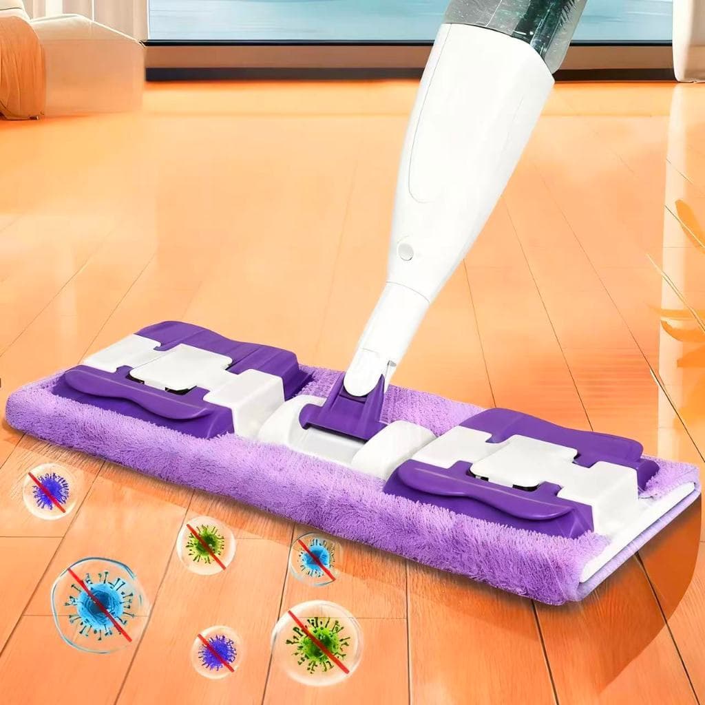 Mop Spray Rodo Inteligente com Reservatório Vassoura com Pano Microfibra Borrifa Limpa e Seca