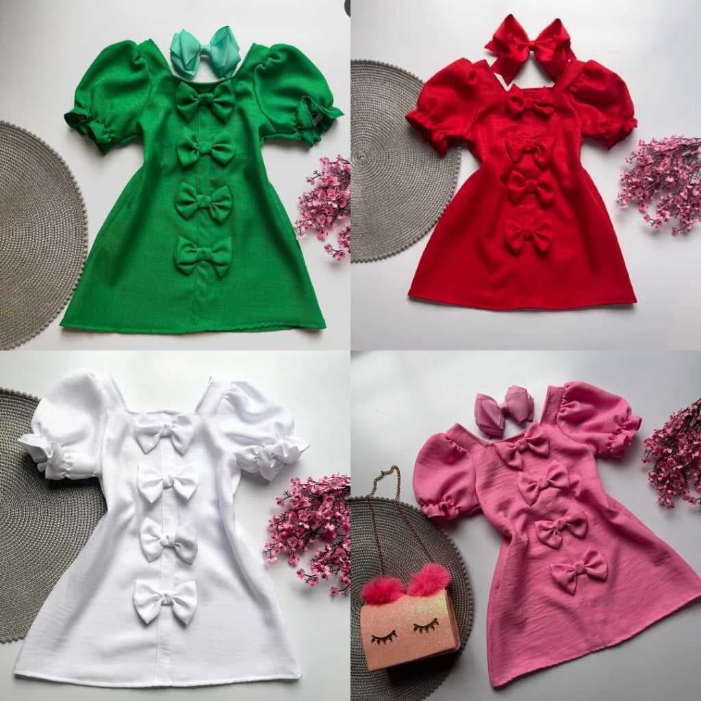 VESTIDO INFANTIL ROUPA DE  MENINA  MODA EVANGELICA  FESTA FASHION