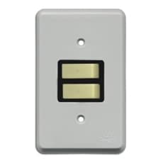 Tomada 2 Teclas Simples 10a 250v Padrao Antigo 1 PEÇA
