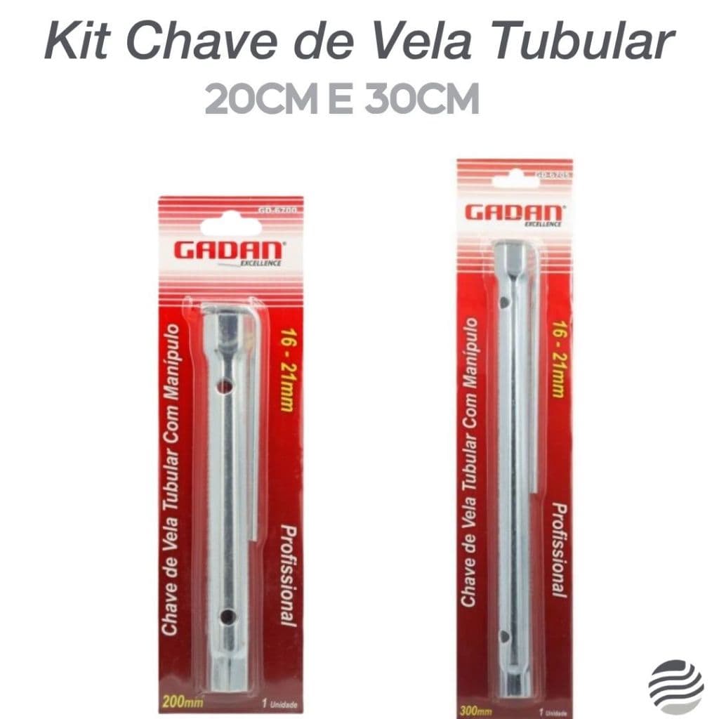 Kit Chave De Vela Longa 20 e 30cm 16 e 21mm Universal 300mm