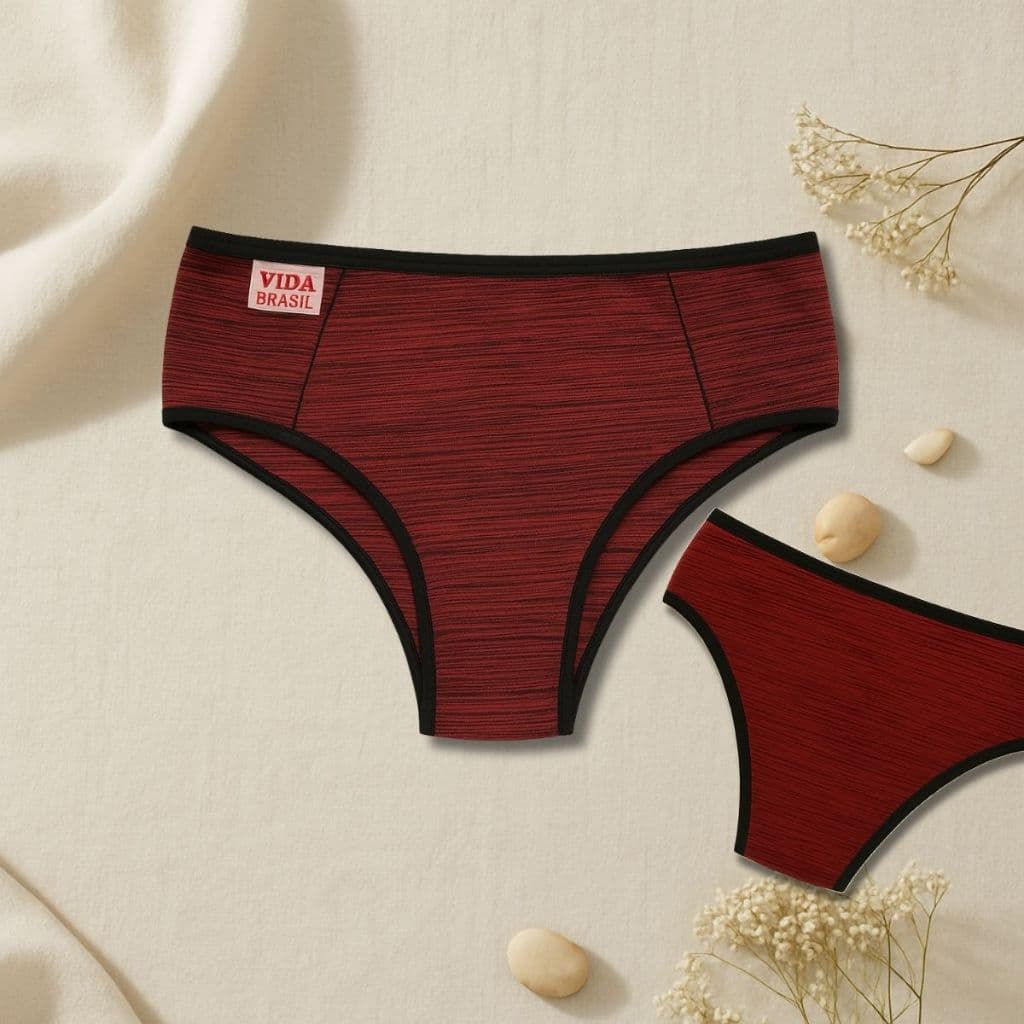 Calcinha modeladora kit com 5 calçola cós alto Vida Brasil pós parto gestante dia a dia sustentação