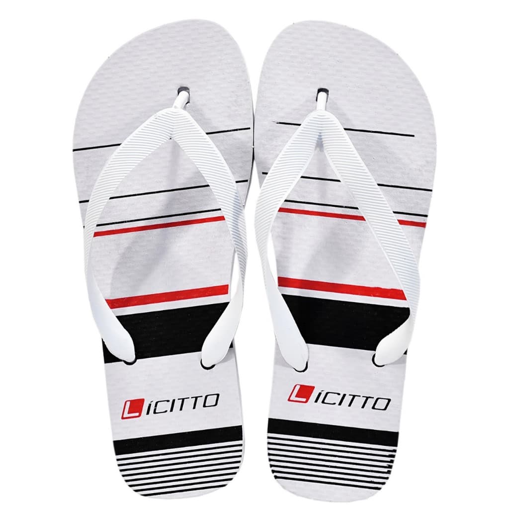 Chinelo LICITTO Masculino Branco Borracha Leve Confortável Leve Envio Imediato ORIGINAL