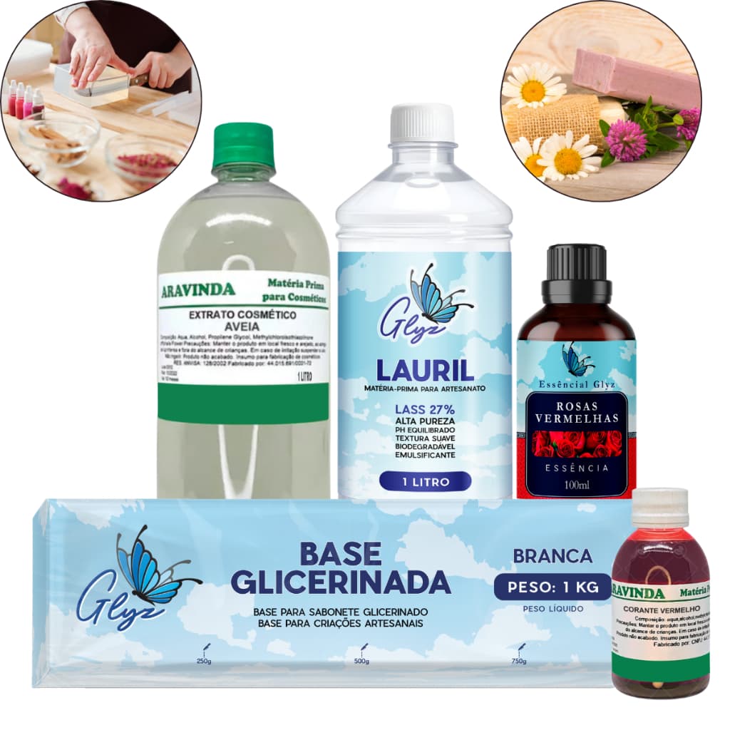 Kit Para Saboaria Caseira: Produza Sabonetes em Barra personalizados e clássicos