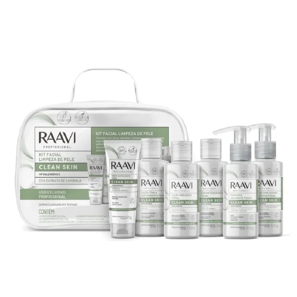 Kit Facial Limpeza De Pele (clean Skin) - Raavi