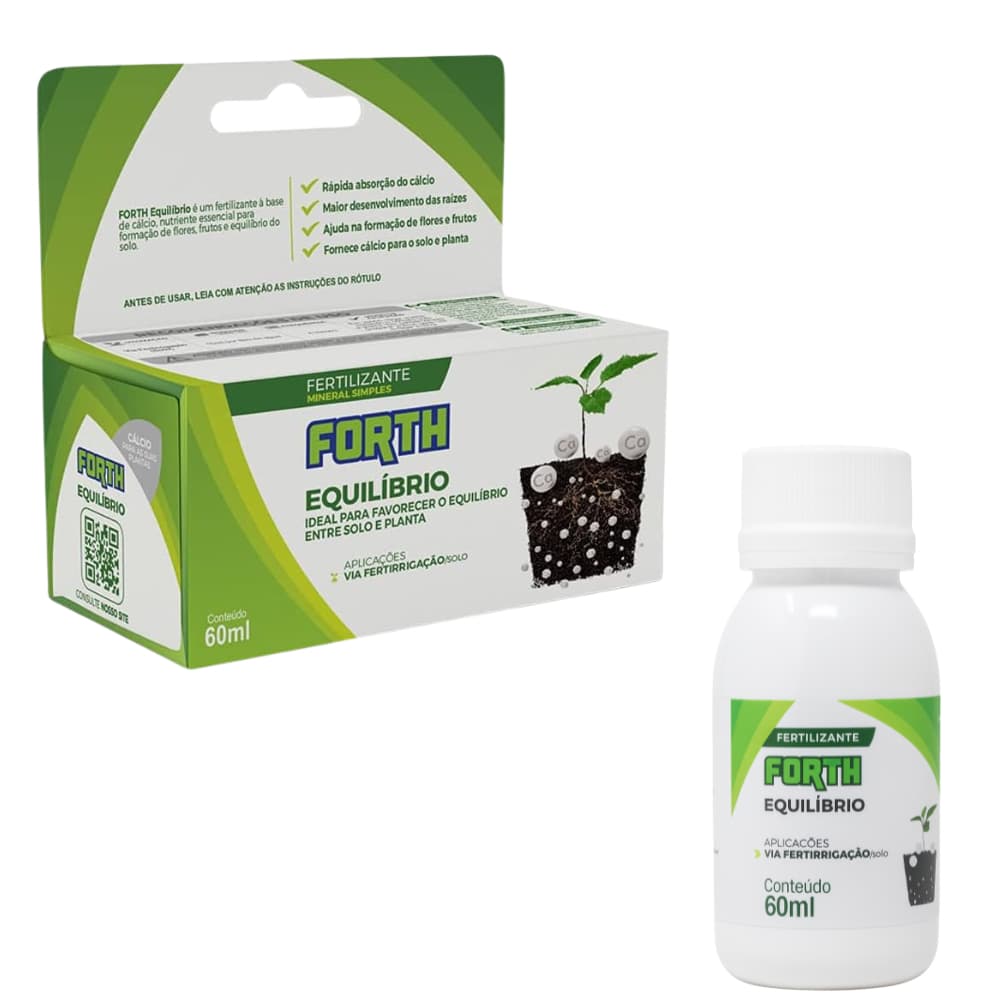Adubo Fertilizante Equilíbrio Forth 60ml Concentrado Rende+