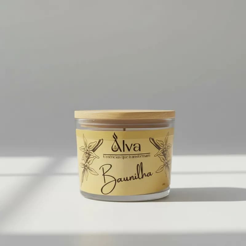 Vela Aromática de Baunilha (Premium) com 100 g