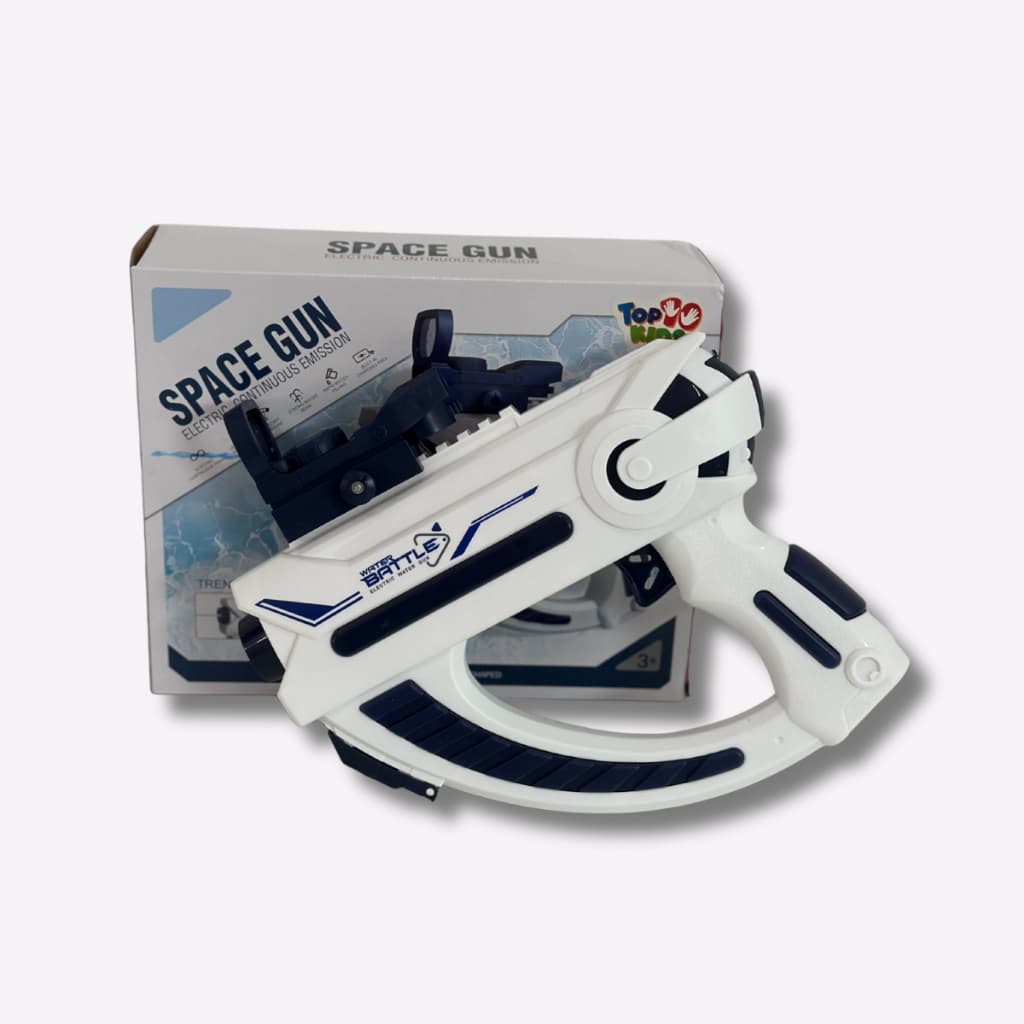 Pistola De Agua Elétrica Branca Com Mira Para Seu Combate Na Aquático Moderno Envio Imediato