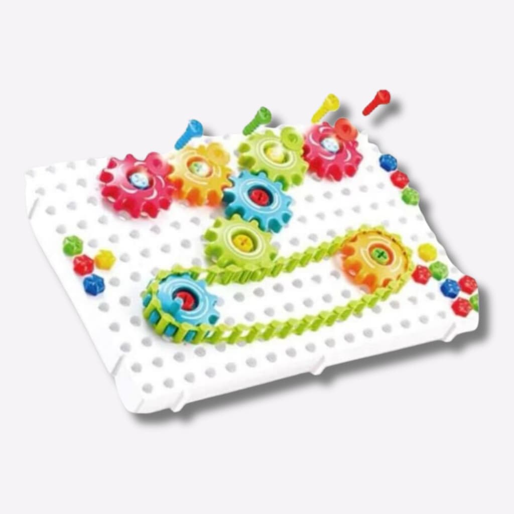 Kit Bloco de Montar Infantil Com Engrenagens Para Imaginação Da Sua Criança Envio Imediato