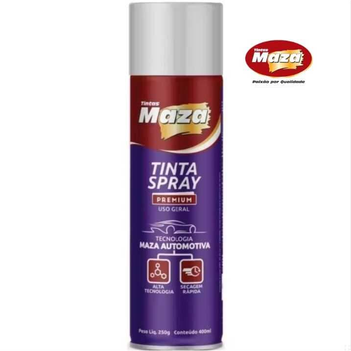 Tinta Spray Alta Temperatura 600º Maza 400ml - Alumínio