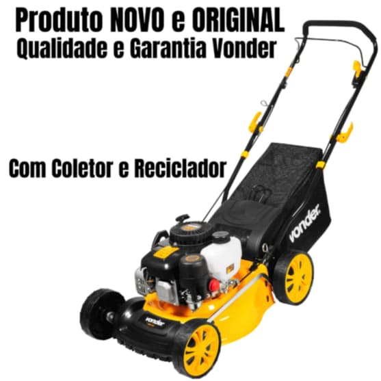 Maquina De Cortar Grama A Gasolina Com 2,0HP 16" MGV162 Vonder Motor OHV 4 Tempos