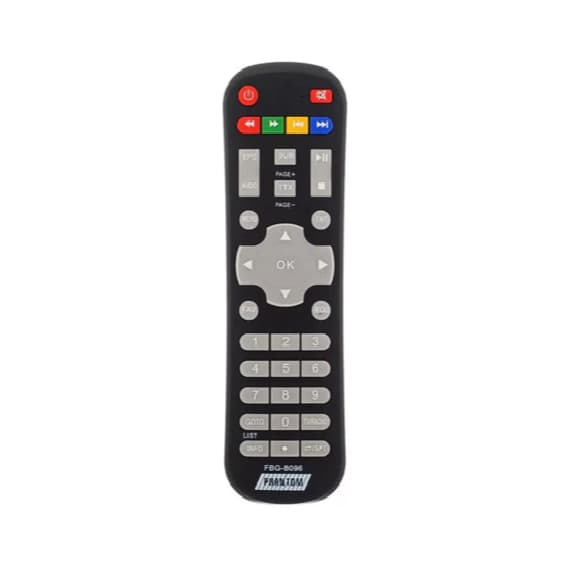 Controle Remoto Para Receptor Digital Phantom Hd Cs1 FBG 8096 RBR 8096 MAXX 8096 LE 7051