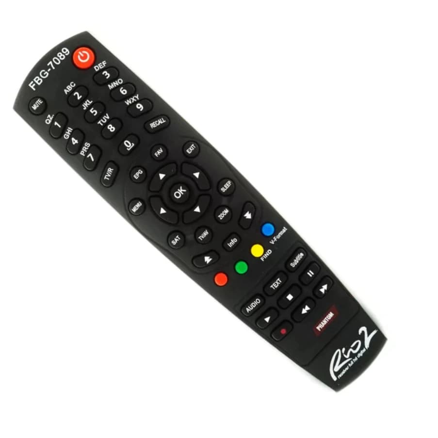 Controle  Rio 2 Ultra 5 Phantom FBG 7089 RBR 7103 Sky 7089 -Rio Rio2 -Ultra 5 Rio TV