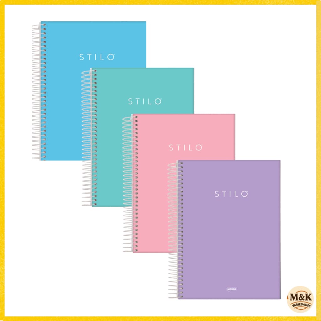 KIT 04 Caderno 1 Matéria 80 folhas Universitário Jandaia Stilo