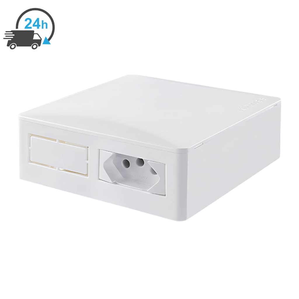 Quadro Disjuntor Para Ar Condicionado Com Tomada 20A De Sobrepor Quadro Arstop