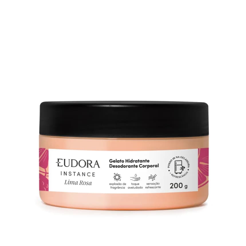 Gelato Hidratante Pós Sol Desodorante Corporal Instance Lima Rosa 200g