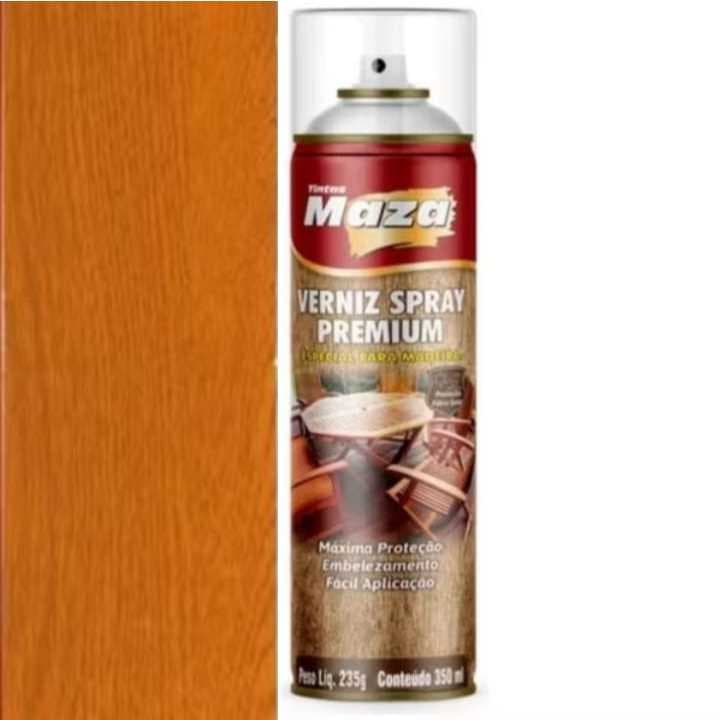 Verniz Incolor Marítimo Brilhante Spray Maza 235G - Cor Incolor (madeira)