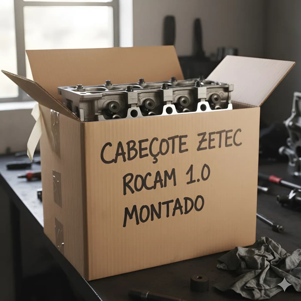 Cabeçote Montado Novo Zetec Rocam 1.0 8v 1999 Até 2013