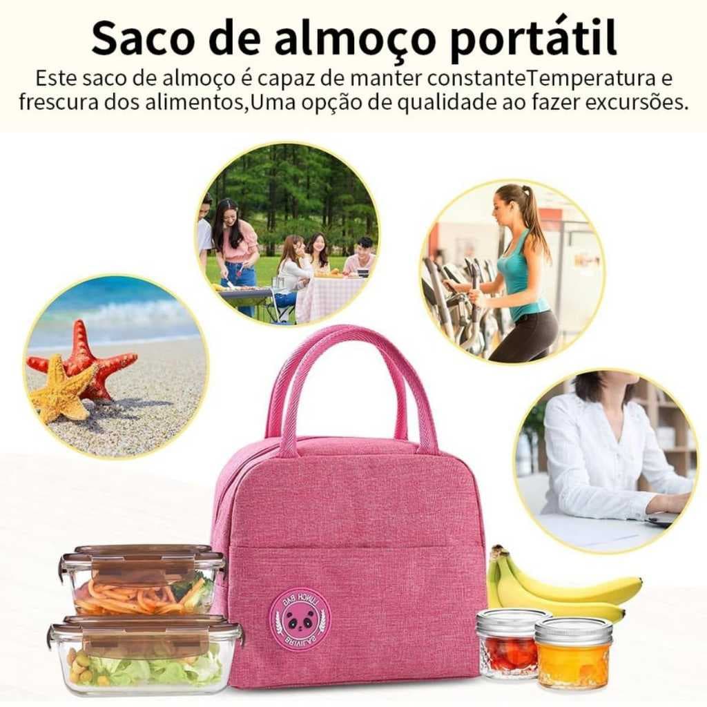 Bolsa  Térmica Portátil para Marmita — Leve, estilosa e prática para o dia a dia  Descrição: